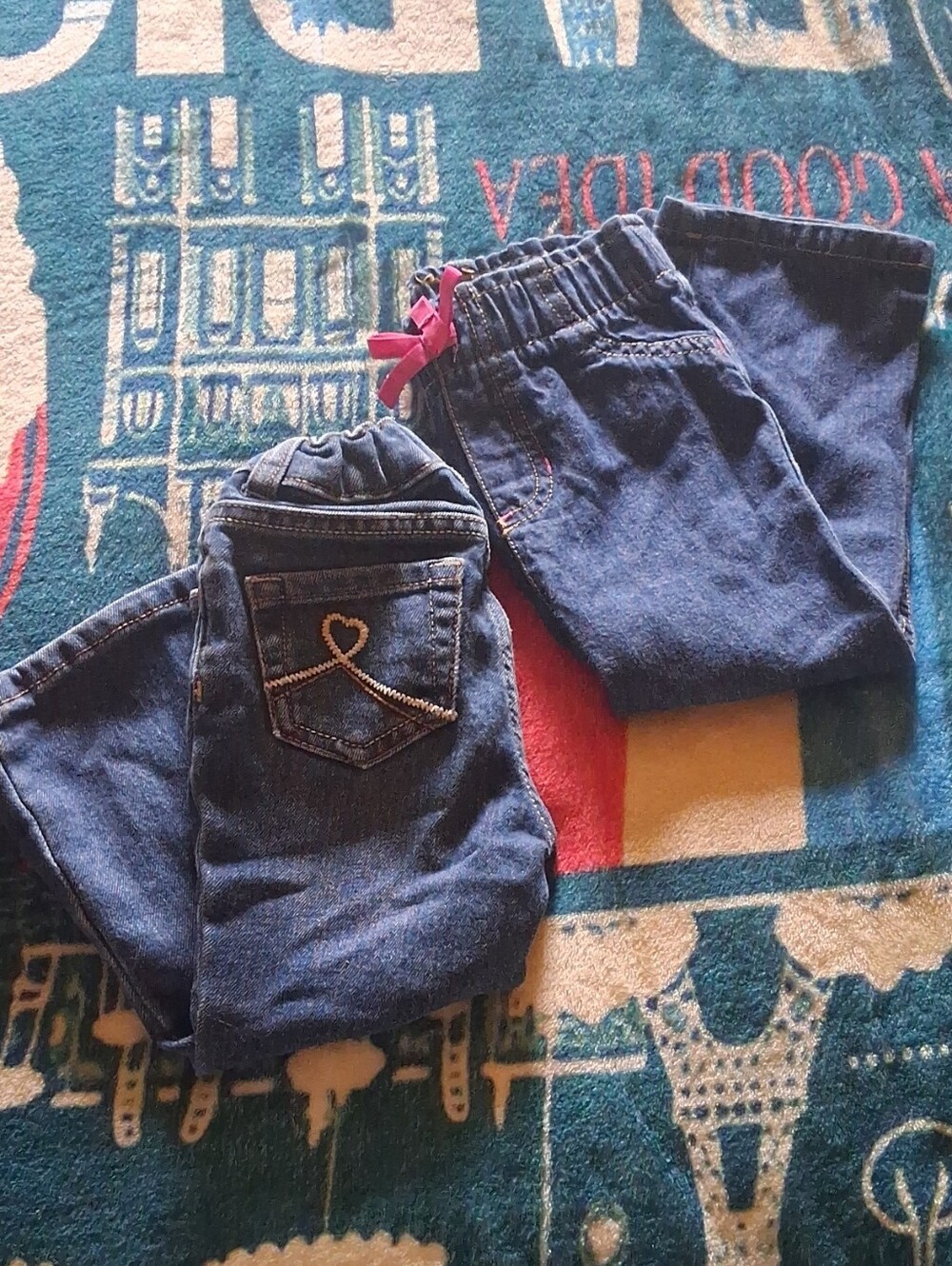 Dark Blue Denim Jeans Bundle SZ 24 MONTHS